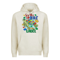 Oatmeal Heather see the able not the label Premium Hoodie - MaliasSmallBusiness