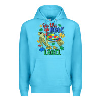 Ocean Blue see the able not the label Premium Hoodie - MaliasSmallBusiness