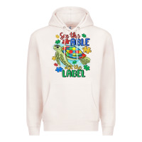 Pale Pink see the able not the label Premium Hoodie - MaliasSmallBusiness