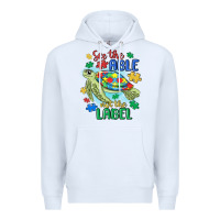 White see the able not the label Premium Hoodie - MaliasSmallBusiness