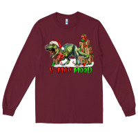 Burgundy t rex x mas mood Long Sleeve Tee - RanaPortraitStore