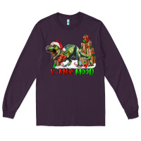 Plum t rex x mas mood Long Sleeve Tee - RanaPortraitStore