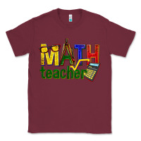 Burgundy math teacher Classic Tee - texasbilliewilder