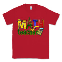 Red math teacher Classic Tee - texasbilliewilder