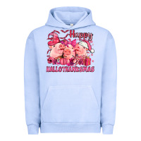 Pigment Grape Ice Happy Hallothanksmas Pigs pink Urban Hoodie - NancyCooperArtShop