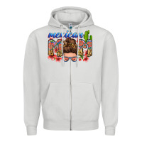 Dove Grey mexican mom Zipper Hoodie - Zillion Design Studio
