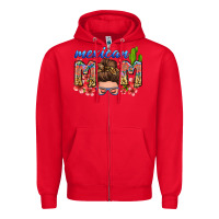 Red mexican mom Zipper Hoodie - Zillion Design Studio