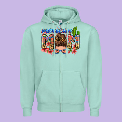 Mexican Mom Zipper Hoodie Designed By Zillion Design Studio