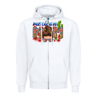 White mexican mom Zipper Hoodie - Zillion Design Studio