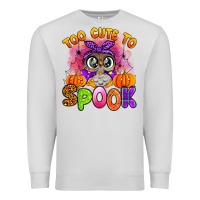 Dove Grey too cute to spook with owl Premium Sweatshirt - Artiststas