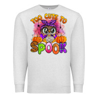Oatmeal Heather too cute to spook with owl Premium Sweatshirt - Artiststas