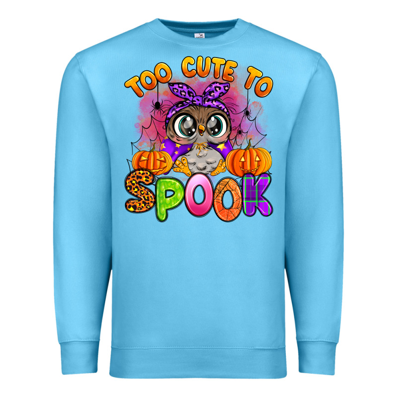 Too Cute To Spook With Owl Premium Sweatshirt by Artiststas | Teevron