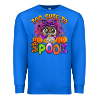 True Royal too cute to spook with owl Premium Sweatshirt - Artiststas