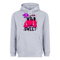 Heather Grey a little wild a little sweet Heavyweight Hoodie - JahusDesignShop