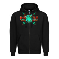 Black aztec mom Zipper Hoodie - Zillion Design Studio