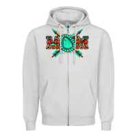 Dove Grey aztec mom Zipper Hoodie - Zillion Design Studio