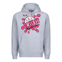 Heather Grey crush breast cancer Premium Hoodie - MaliasSmallBusiness