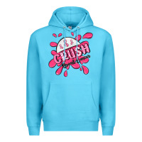 Ocean Blue crush breast cancer Premium Hoodie - MaliasSmallBusiness
