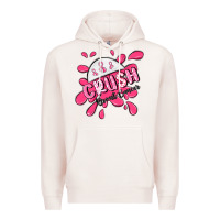 Pale Pink crush breast cancer Premium Hoodie - MaliasSmallBusiness