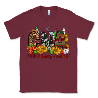 Burgundy christmas cna certified nursing assistant Classic Tee - FaDigitalArtStudio