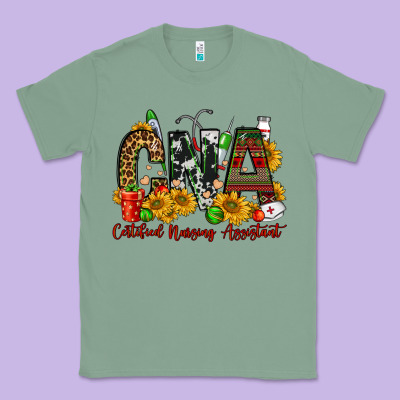 Christmas Cna Certified Nursing Assistant Classic Tee Designed By Fadigitalartstudio