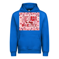 Cobalt jesus is my valentine Urban Hoodie - MaliasSmallBusiness