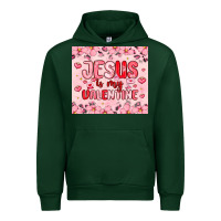 Forest Green jesus is my valentine Urban Hoodie - MaliasSmallBusiness
