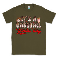 Army Green it s a baseball kinda day Classic Tee - Zillion Design Studio