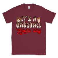 Burgundy it s a baseball kinda day Classic Tee - Zillion Design Studio