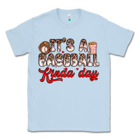 Dusty Blue it s a baseball kinda day Classic Tee - Zillion Design Studio