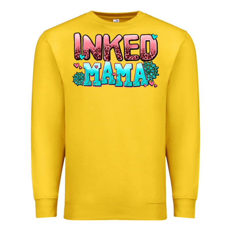 Inked Mama Premium Sweatshirt by AdoDesignShop | Teevron