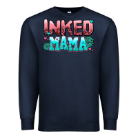 Navy inked mama Premium Sweatshirt - AdoDesignShop