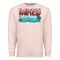 Pale Pink inked mama Premium Sweatshirt - AdoDesignShop