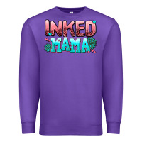 Purple inked mama Premium Sweatshirt - AdoDesignShop