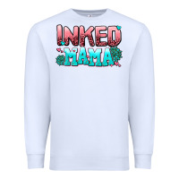 White inked mama Premium Sweatshirt - AdoDesignShop