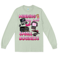 Matcha minding my own small business Long Sleeve Tee - texasbilliewilder