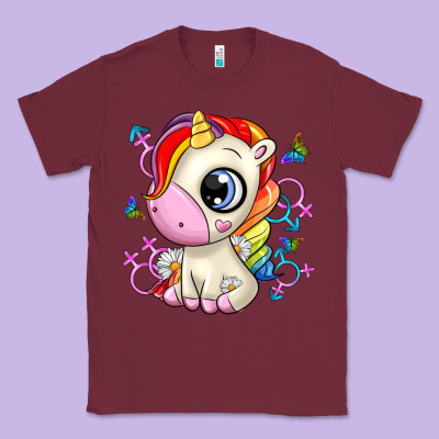 Unicorn Classic Tee Designed By Zillion Design Studio