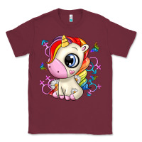Burgundy unicorn Classic Tee - Zillion Design Studio