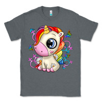 Charcoal Heather unicorn Classic Tee - Zillion Design Studio