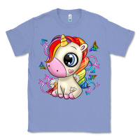 Colony Blue unicorn Classic Tee - Zillion Design Studio