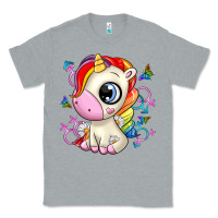 Heather Grey unicorn Classic Tee - Zillion Design Studio