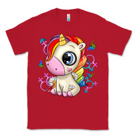 Red unicorn Classic Tee - Zillion Design Studio