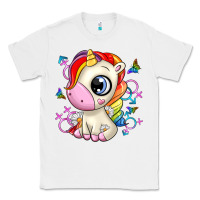 White unicorn Classic Tee - Zillion Design Studio