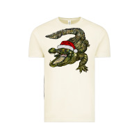 Vintage Arctic Christmas alligator Vintage Tee - BarkalooDesign