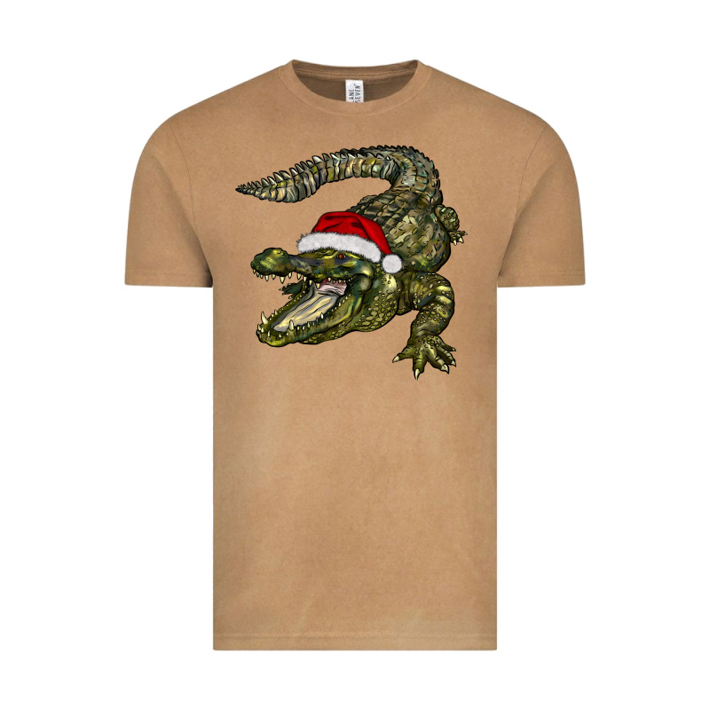Christmas Alligator Vintage Tee by BarkalooDesign | Teevron