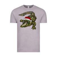 Vintage Zinc Christmas alligator Vintage Tee - BarkalooDesign