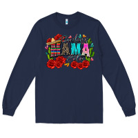 Navy badass mama cita Long Sleeve Tee - Zillion Design Studio