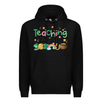 Black teaching lucky charm Premium Hoodie - MaliasSmallBusiness