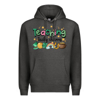 Charcoal Heather teaching lucky charm Premium Hoodie - MaliasSmallBusiness