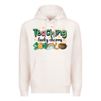 Pale Pink teaching lucky charm Premium Hoodie - MaliasSmallBusiness